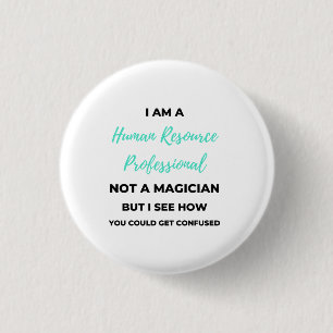 Macaron Rond 2,50 Cm Je Suis Un Professionnel Des Ressources Humaines E