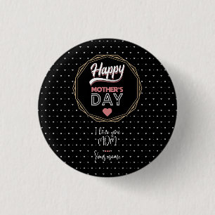 Macaron Rond 2,50 Cm Je t'aime maman