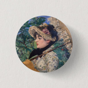 Macaron Rond 2,50 Cm Jeanne (Printemps) par Édouard Manet