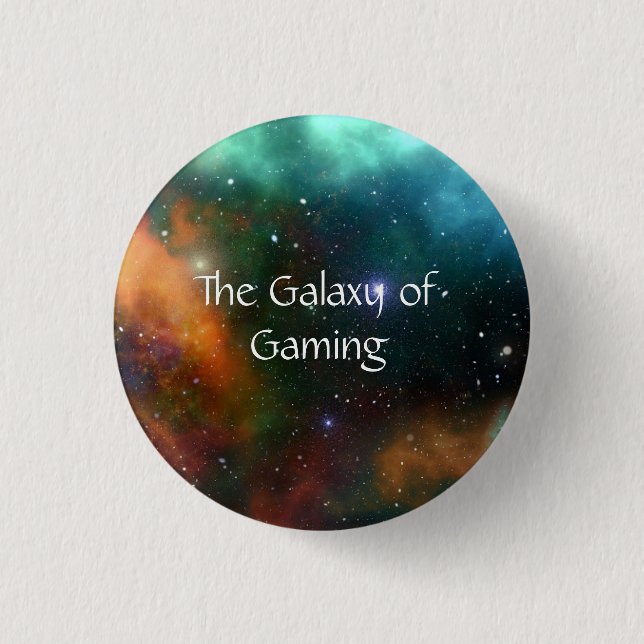 MACARON ROND 2,50 CM JEU GALAXY SPACE PLUSIEURS COULEURS (Devant)