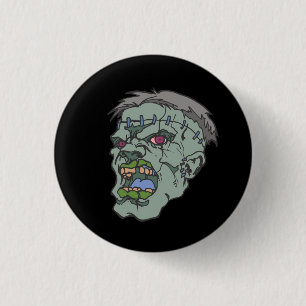 Macaron Rond 2,50 Cm Jeune bouton graphique de Frankenstein Pinback