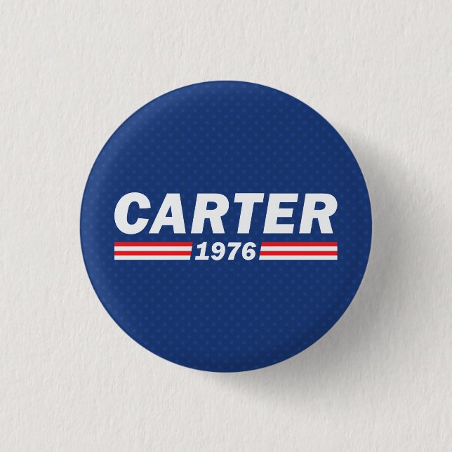 Macaron Rond 2,50 Cm Jimmy Carter, Carter 1976 (Devant)