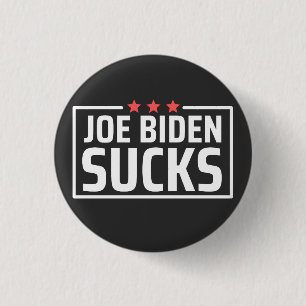 Macaron Rond 2,50 Cm joe Biden Sucks