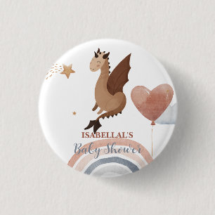 Macaron Rond 2,50 Cm Joli dragon baby shower des garçons afro-américain