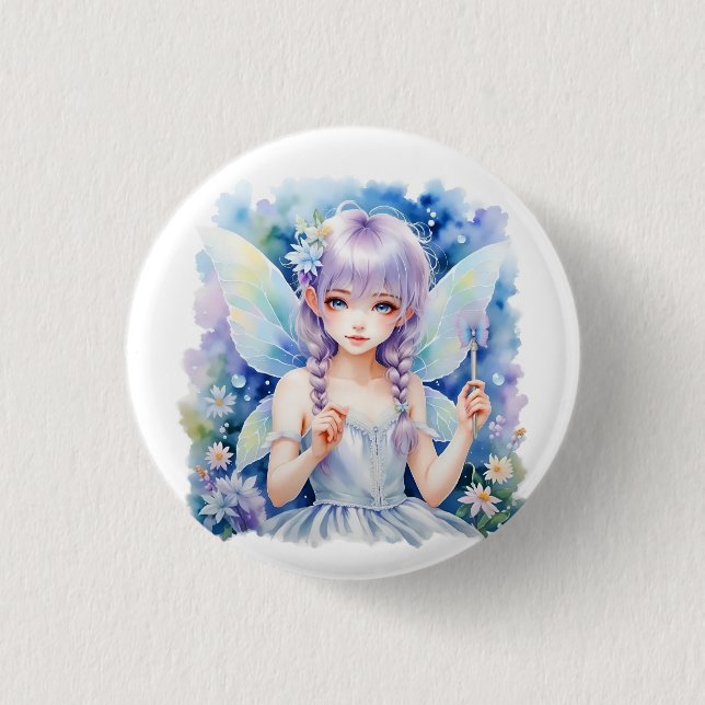 Macaron Rond 2,50 Cm Jolie Fairy Pastel (Devant)