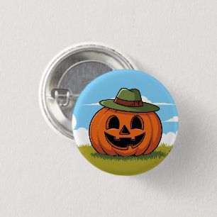 Macaron Rond 2,50 Cm Jolie halloween citrouille jack o'lantern