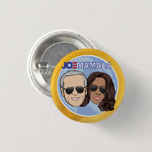 Macaron Rond 2,50 Cm JOMAMALA Funny Joe Biden Kamala Harris Pinback
