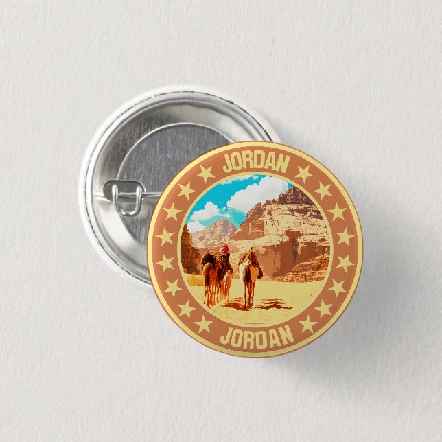 Macaron Rond 2,50 Cm Jordanie (Devant & derrière)