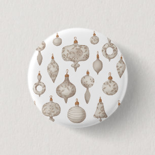 Macaron Rond 2,50 Cm Jouets en verre d'arbre de Noël vintage avec ornem