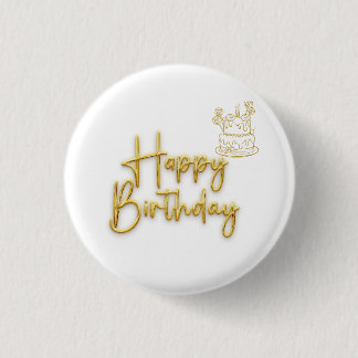Macaron Rond 2,50 Cm Joyeux anniversaire