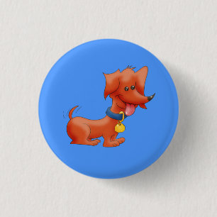 Macaron Rond 2,50 Cm Joyeux Dachshund