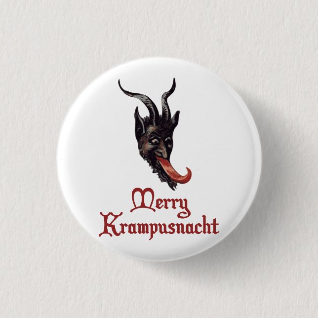 Macaron Rond 2,50 Cm Joyeux Krampusnacht (Devant)