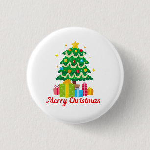 Macaron Rond 2,50 Cm Joyeux Noël
