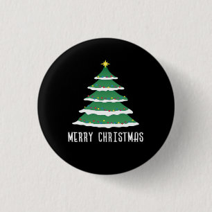 Macaron Rond 2,50 Cm Joyeux Noël Classique