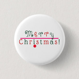Macaron Rond 2,50 Cm Joyeux Noël et l'ornement de pendaison