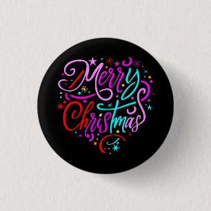 Macaron Rond 2,50 Cm Joyeux Noël - T-shirt design Noël