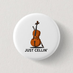 Macaron Rond 2,50 Cm Juste Cellule Cellist Performance Music Cello