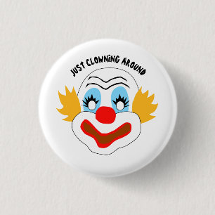 Macaron Rond 2,50 Cm Juste faisant le clown autour