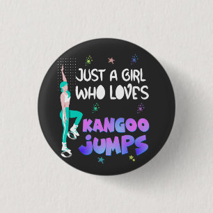 Macaron Rond 2,50 Cm Juste une fille qui aime les coups de kangoo