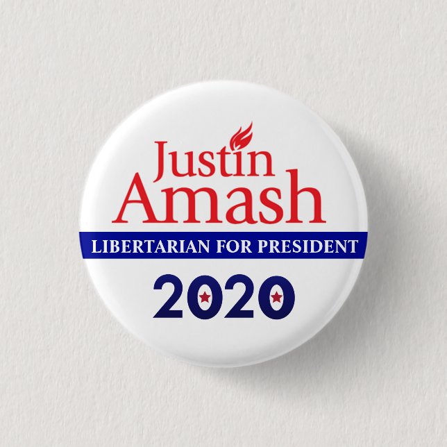 Macaron Rond 2,50 Cm Justin Amash 2020 (Devant)