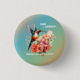 Macaron Rond 2,50 Cm JW 2025 Pure Worship Convention régionale Pin