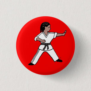 Macaron Rond 2,50 Cm Karate Kid 1 bouton de pinback