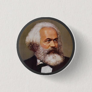 Macaron Rond 2,50 Cm Karl Marx - Pin de revers