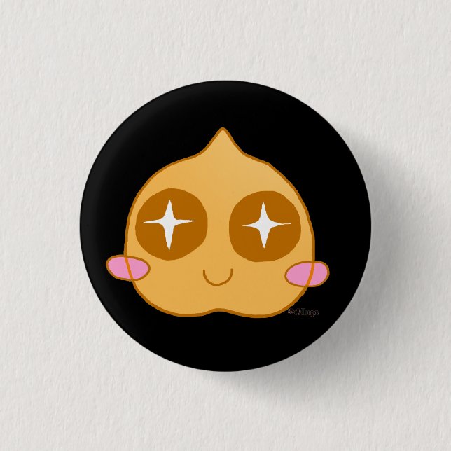 Macaron Rond 2,50 Cm Kawaii de pois chiche (Devant)