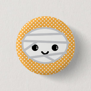 Macaron Rond 2,50 Cm Kawaii Mummy Button