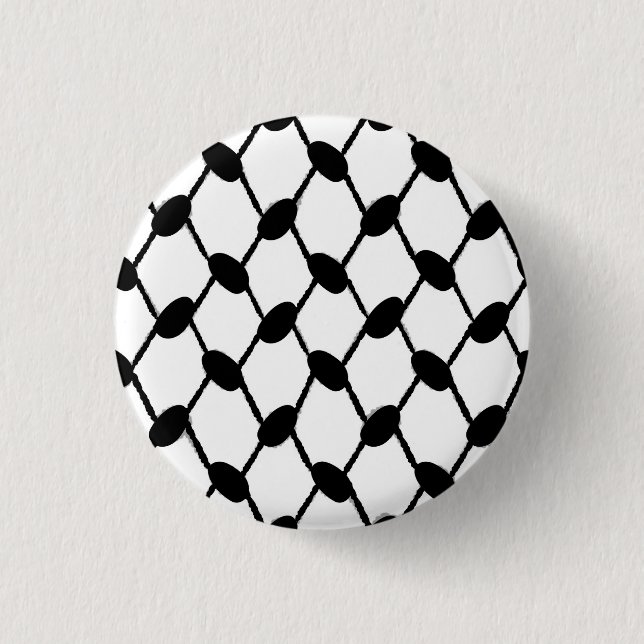 Macaron Rond 2,50 Cm keffiyeh BUTTON (Devant)