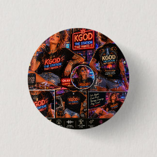 Macaron Rond 2,50 Cm KGOD Radio Late Night
