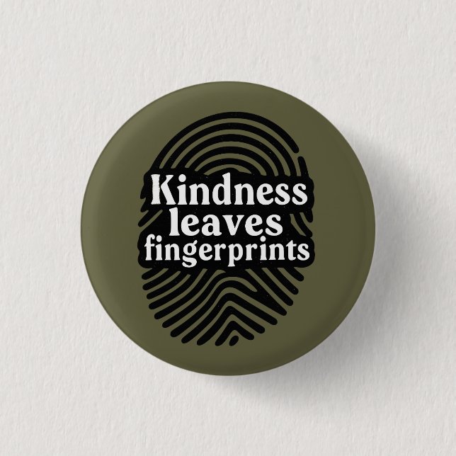 Macaron Rond 2,50 Cm Kindness Leaves Fingerprints (Devant)