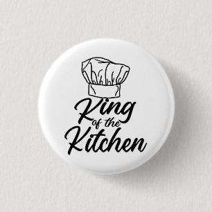 Macaron Rond 2,50 Cm King Of The Kitchen Cuisine Amoureux Drôle Chef
