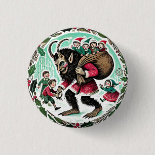Macaron Rond 2,50 Cm Krampus Noël