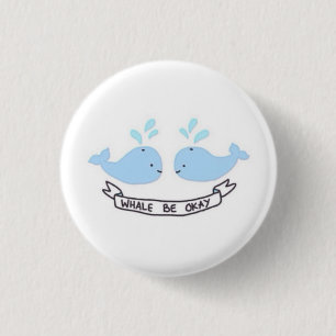 Macaron Rond 2,50 Cm La baleine soit bouton correct