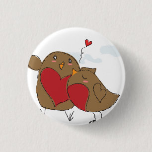 Macaron Rond 2,50 Cm La birdie de Lil se bécotent