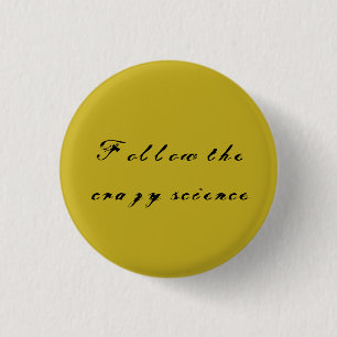 Macaron Rond 2,50 Cm La citation noire orpheline suivent le callig fou