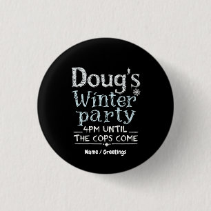 Macaron Rond 2,50 Cm La fête d'hiver de Doug, 15 février, 16h Drôle