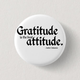 Macaron Rond 2,50 Cm La gratitude est la meilleure attitude