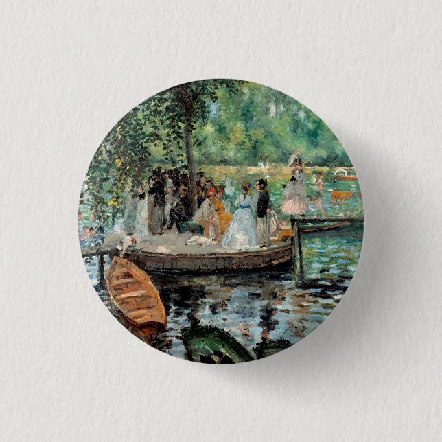 Macaron Rond 2,50 Cm La Grenouillère Auguste Renoir (Devant)
