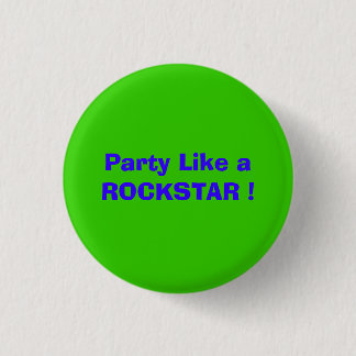 Macaron Rond 2,50 Cm La partie aiment un ROCKSTAR !