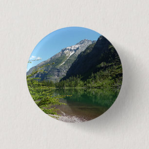 Macaron Rond 2,50 Cm Lac Avalanche II dans le parc national de Glacier