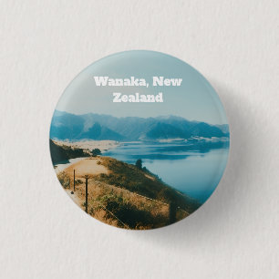 Macaron Rond 2,50 Cm Lac Wanaka, Île du Sud, Nouvelle-Zélande