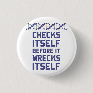 Macaron Rond 2,50 Cm L'ADN se vérifie avant qu'elle se détruise.  C'e