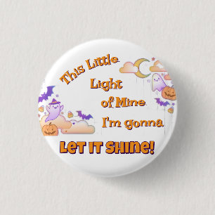 Macaron Rond 2,50 Cm Laisser Briller Christian Halloween Bouton
