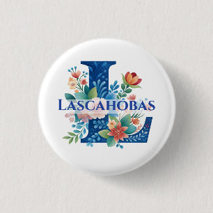 Macaron Rond 2,50 Cm Lascahobas L-Button Rond Blanc/B Style No. 280309