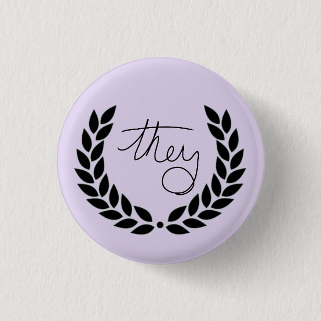 Macaron Rond 2,50 Cm laurier ils boutonnent - le pourpre (Devant)