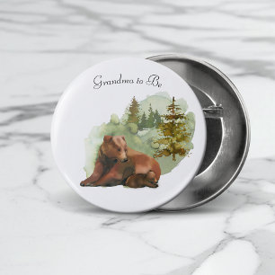 Macaron Rond 2,50 Cm L'aventure commence les ours rustiques