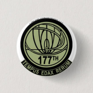 Macaron Rond 2,50 Cm Le 177th bouton OFFICIEL de Division de voyage de