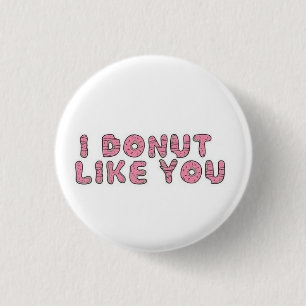 Macaron Rond 2,50 Cm Le beignet I vous aiment